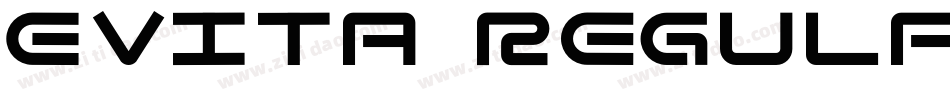 Evita Regular字体转换